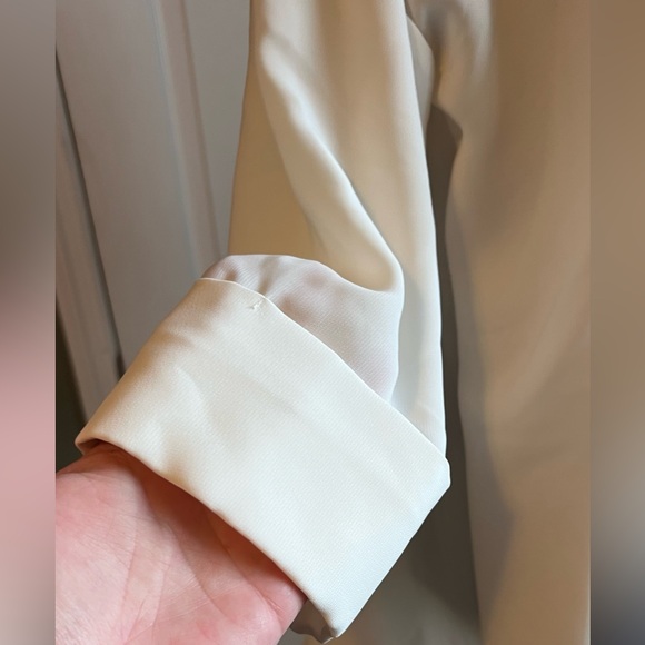 Zara basic cream blouse with attached cami sz XS - Picture 2 of 8